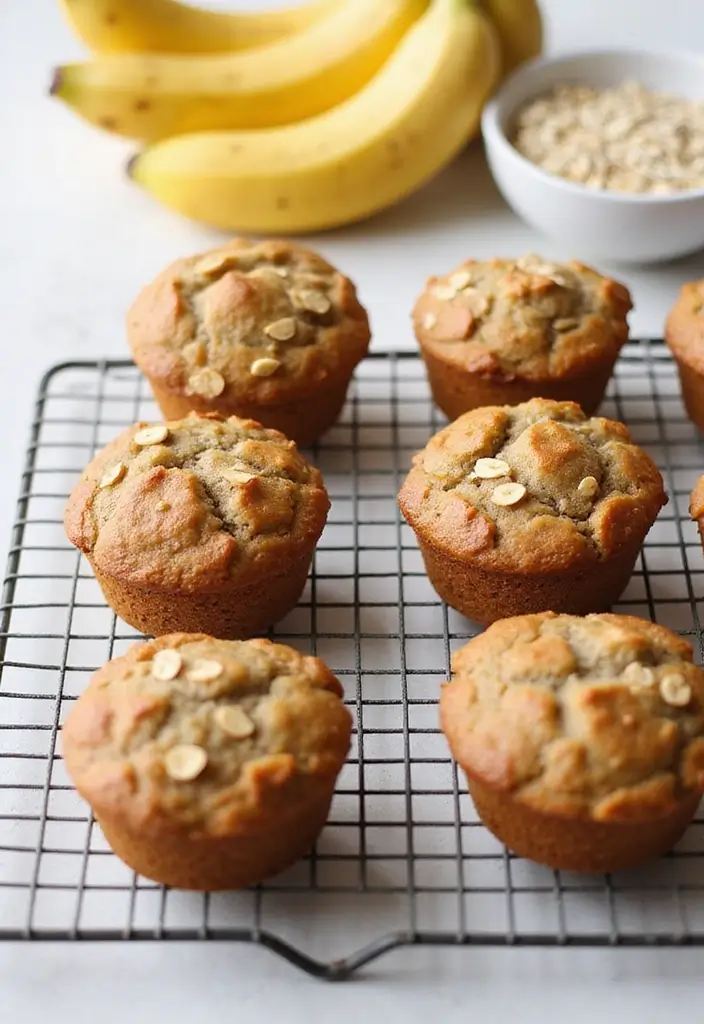 25 Healthy Gluten Free Muffin Recipes You’ll Actually Love 8 25 Healthy Gluten Free Muffin Recipes You’ll Actually Love - 2. Banana Oat Muffins