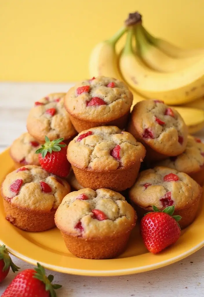 25 Healthy Gluten Free Muffin Recipes You’ll Actually Love 132 25 Healthy Gluten Free Muffin Recipes You’ll Actually Love - 22. Strawberry Banana Muffins