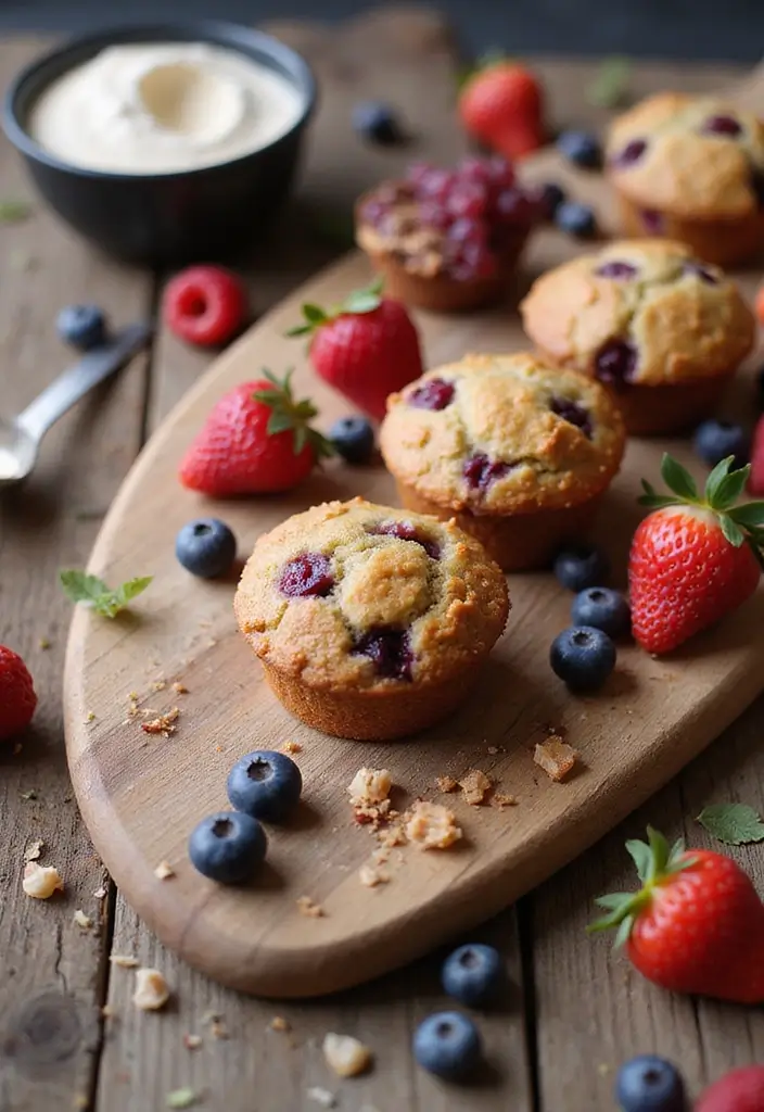 25 Healthy Gluten Free Muffin Recipes You’ll Actually Love 144 25 Healthy Gluten Free Muffin Recipes You’ll Actually Love - 24. Berry Protein Muffins