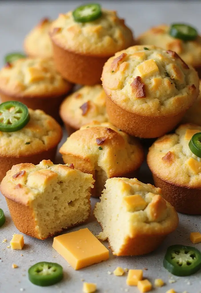 25 Healthy Mini Muffin Tin Recipes for Snacks on the Go 128 25 Healthy Mini Muffin Tin Recipes for Snacks on the Go - 20. Spicy Jalapeño Cheddar Muffins