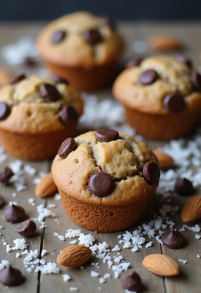 25 Healthy Mini Muffin Tin Recipes for Snacks on the Go 159 25 Healthy Mini Muffin Tin Recipes for Snacks on the Go - 25. Almond Joy Muffins