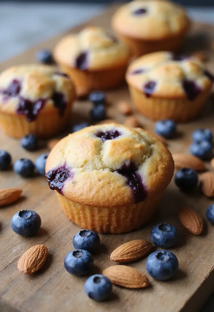 25 Healthy Mini Muffin Tin Recipes for Snacks on the Go 15 25 Healthy Mini Muffin Tin Recipes for Snacks on the Go - 3. Blueberry Almond Mini Muffins