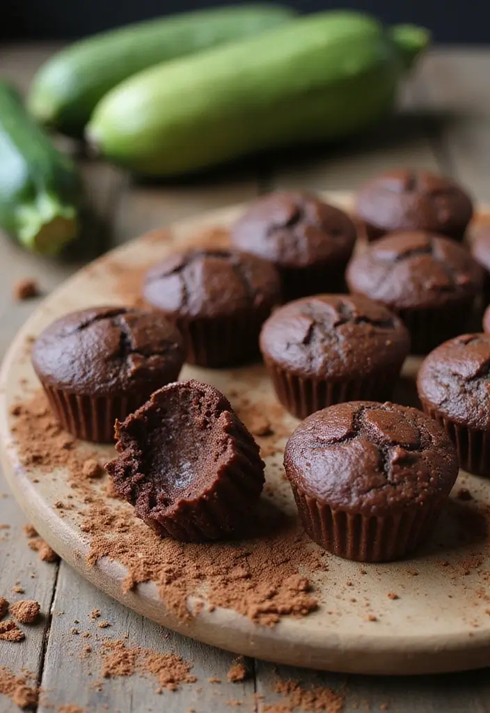 25 Healthy Mini Muffin Tin Recipes for Snacks on the Go 22 25 Healthy Mini Muffin Tin Recipes for Snacks on the Go - 4. Chocolate Zucchini Mini Muffins