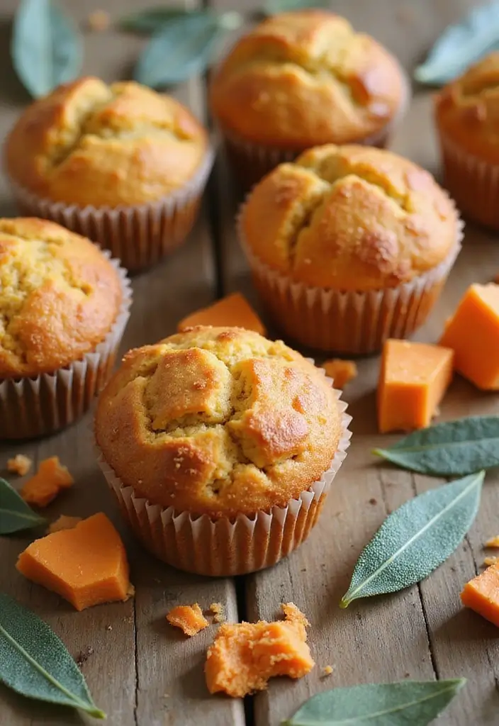 25 Healthy Mini Muffin Tin Recipes for Snacks on the Go 36 25 Healthy Mini Muffin Tin Recipes for Snacks on the Go - 6. Sweet Potato and Sage Muffins