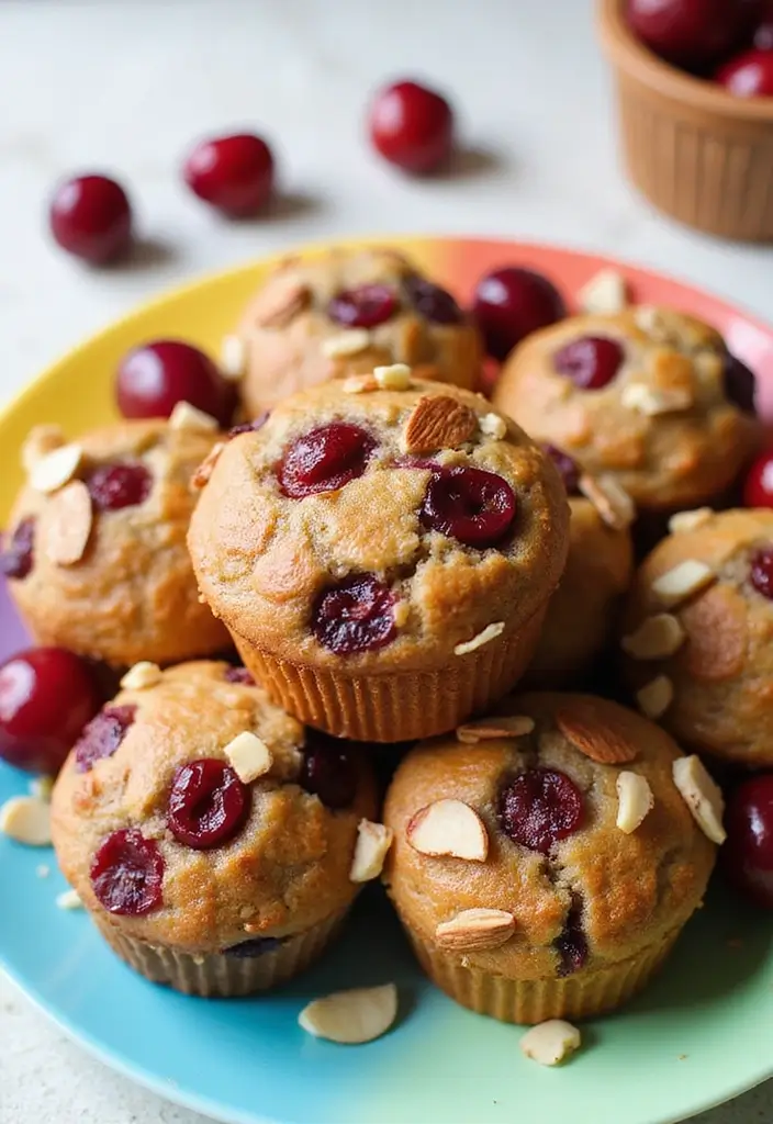25 Healthy Zucchini Muffin Recipes You’ll Actually Enjoy 71 25 Healthy Zucchini Muffin Recipes You’ll Actually Enjoy - 13. Cherry Almond Zucchini Muffins