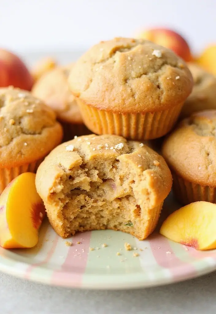 25 Healthy Zucchini Muffin Recipes You’ll Actually Enjoy 85 25 Healthy Zucchini Muffin Recipes You’ll Actually Enjoy - 15. Ginger Peach Zucchini Muffins