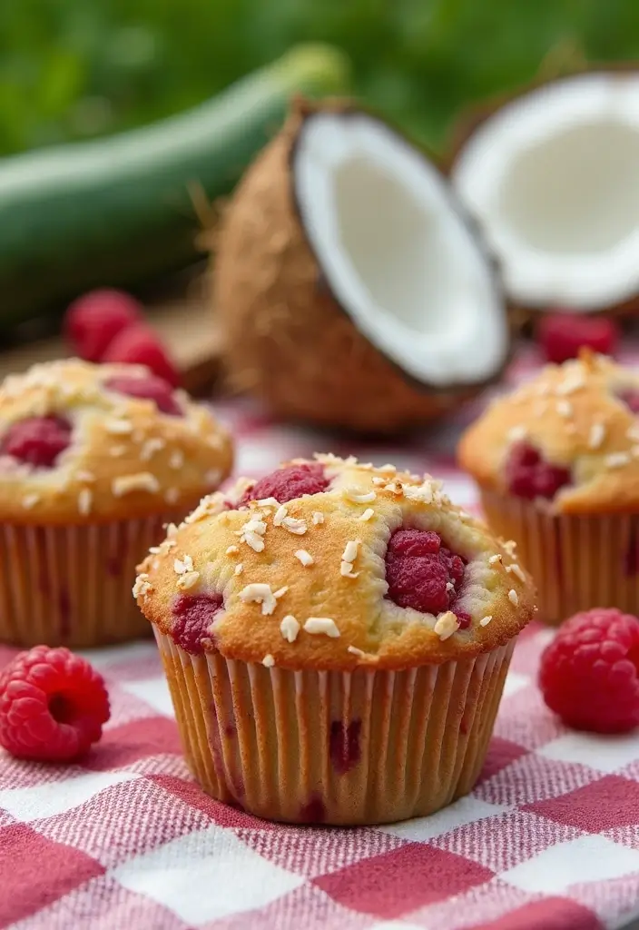 25 Healthy Zucchini Muffin Recipes You’ll Actually Enjoy 90 25 Healthy Zucchini Muffin Recipes You’ll Actually Enjoy - 16. Raspberry Coconut Zucchini Muffins