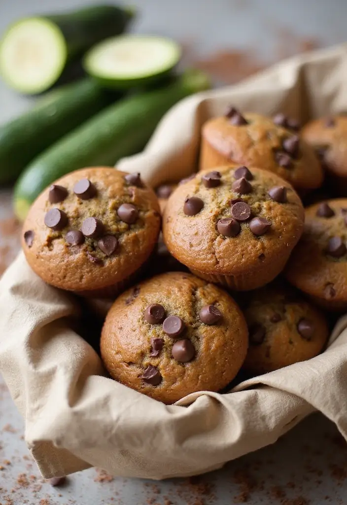 25 Healthy Zucchini Muffin Recipes You’ll Actually Enjoy 8 25 Healthy Zucchini Muffin Recipes You’ll Actually Enjoy - 2. Chocolate Chip Zucchini Muffins