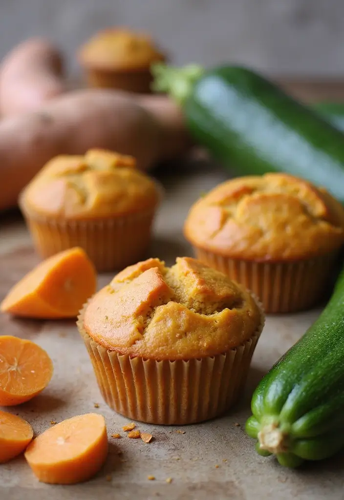 25 Healthy Zucchini Muffin Recipes You’ll Actually Enjoy 121 25 Healthy Zucchini Muffin Recipes You’ll Actually Enjoy - 21. Sweet Potato Zucchini Muffins