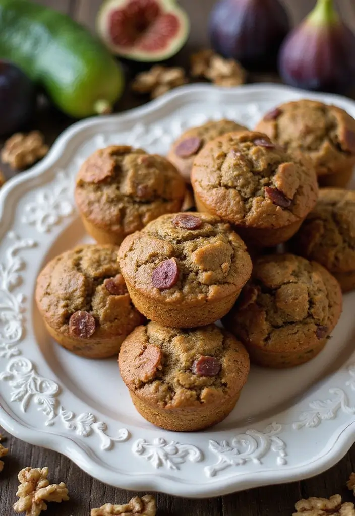 25 Healthy Zucchini Muffin Recipes You’ll Actually Enjoy 128 25 Healthy Zucchini Muffin Recipes You’ll Actually Enjoy - 22. Fig and Walnut Zucchini Muffins