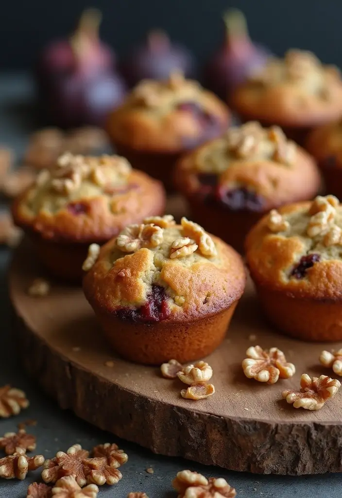 25 High Fiber Muffin Recipes That Support Digestion - 14. Fig and Walnut Muffins