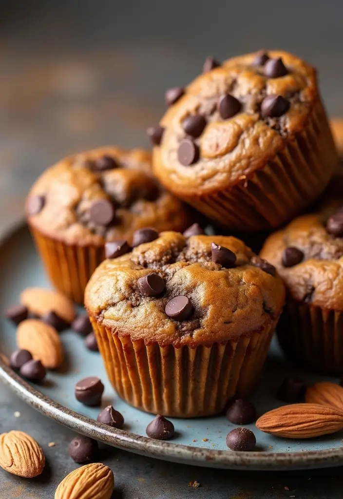 25 High Fiber Muffin Recipes That Support Digestion - 17. Almond Joy Muffins