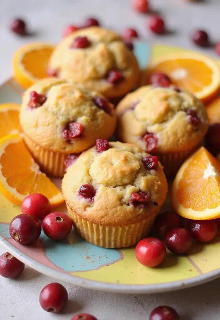 25 High Fiber Muffin Recipes That Support Digestion - 18. Cranberry Orange Muffins