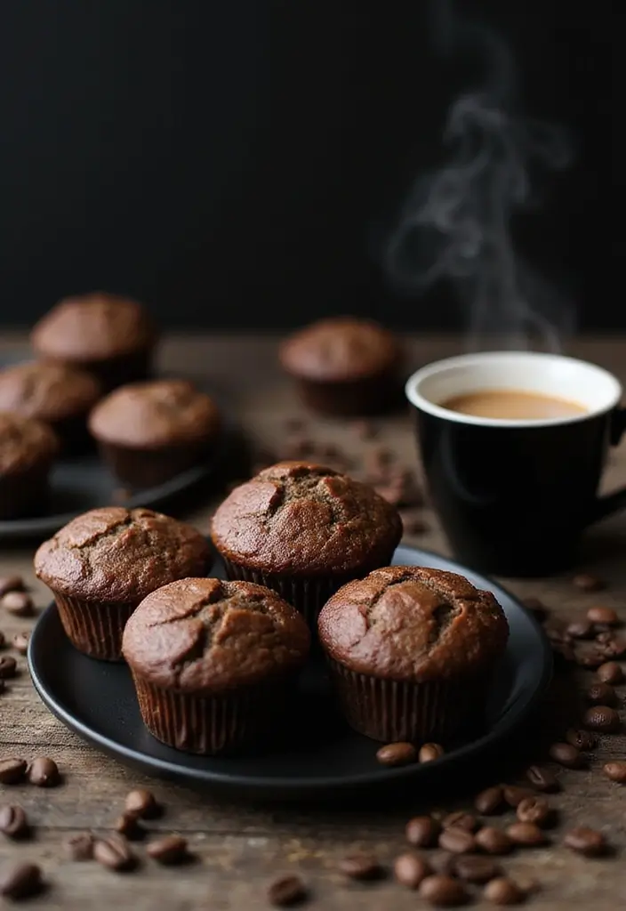 25 High Fiber Muffin Recipes That Support Digestion - 19. Mocha Muffins