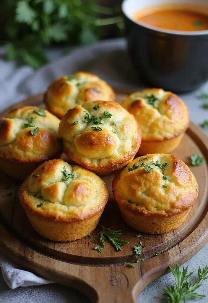25 High Fiber Muffin Recipes That Support Digestion - 20. Savory Cheese and Herb Muffins