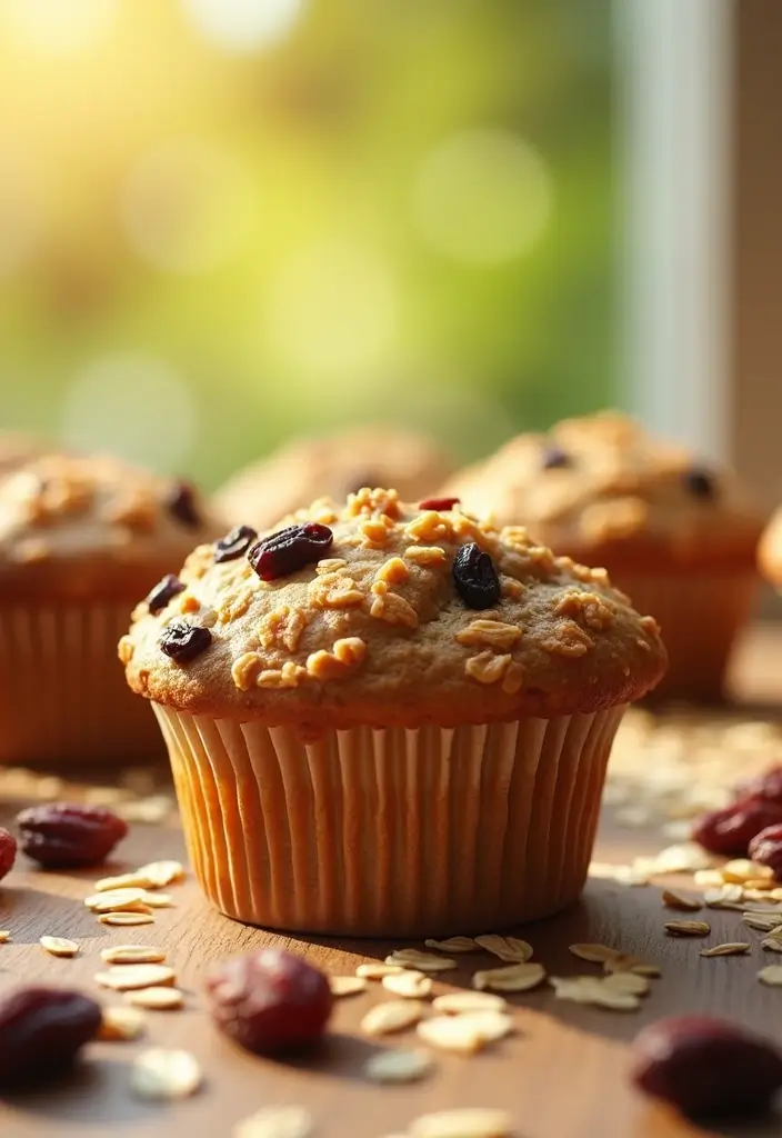 25 High Fiber Muffin Recipes That Support Digestion - 23. Oatmeal Raisin Muffins