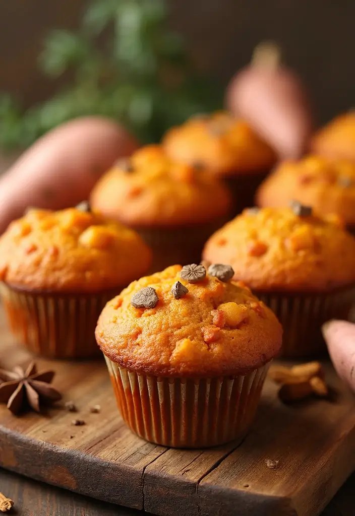 25 High Fiber Muffin Recipes That Support Digestion - 8. Sweet Potato Muffins