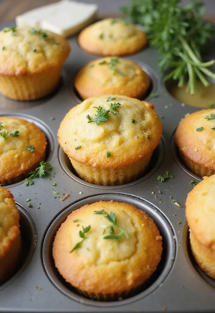 25 Keto Muffin Tin Recipes for a Low Carb Lifestyle 9. Savory Cheese and Herb Muffins