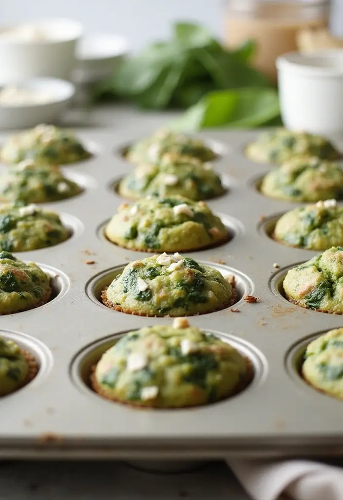 25 Mini Muffin Tin Appetizer Recipes for Parties and Holidays 1 25 Mini Muffin Tin Appetizer Recipes for Parties and Holidays - 1. Spinach and Feta Mini Muffins