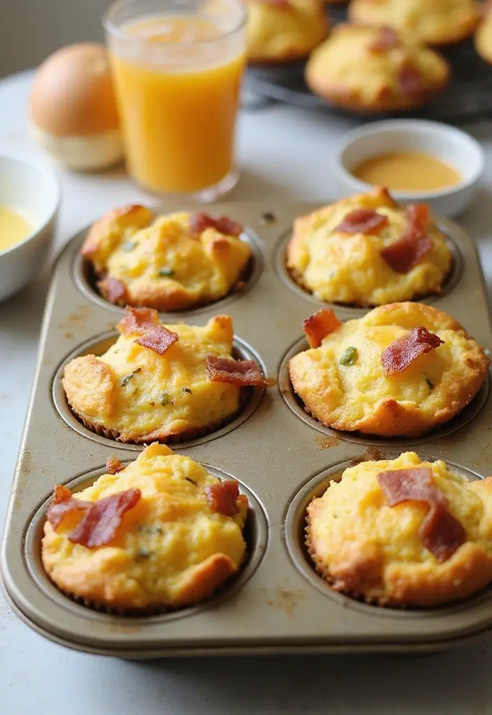 25 Mini Muffin Tin Appetizer Recipes for Parties and Holidays 72 25 Mini Muffin Tin Appetizer Recipes for Parties and Holidays - 12. Mini Bacon and Egg Breakfast Muffins