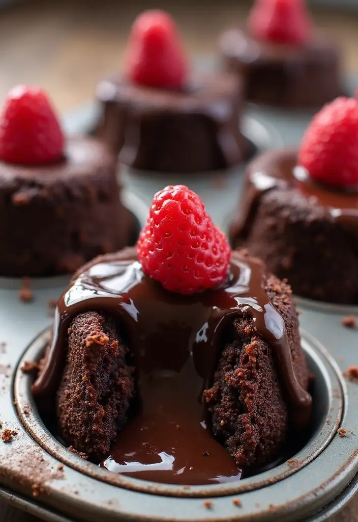 25 Mini Muffin Tin Appetizer Recipes for Parties and Holidays 86 25 Mini Muffin Tin Appetizer Recipes for Parties and Holidays - 14. Mini Chocolate Lava Cakes