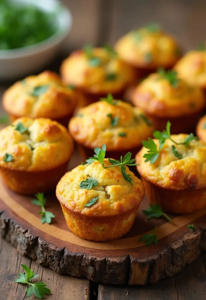 25 Mini Muffin Tin Appetizer Recipes for Parties and Holidays 15 25 Mini Muffin Tin Appetizer Recipes for Parties and Holidays - 3. Savory Italian Herb Mini Muffins