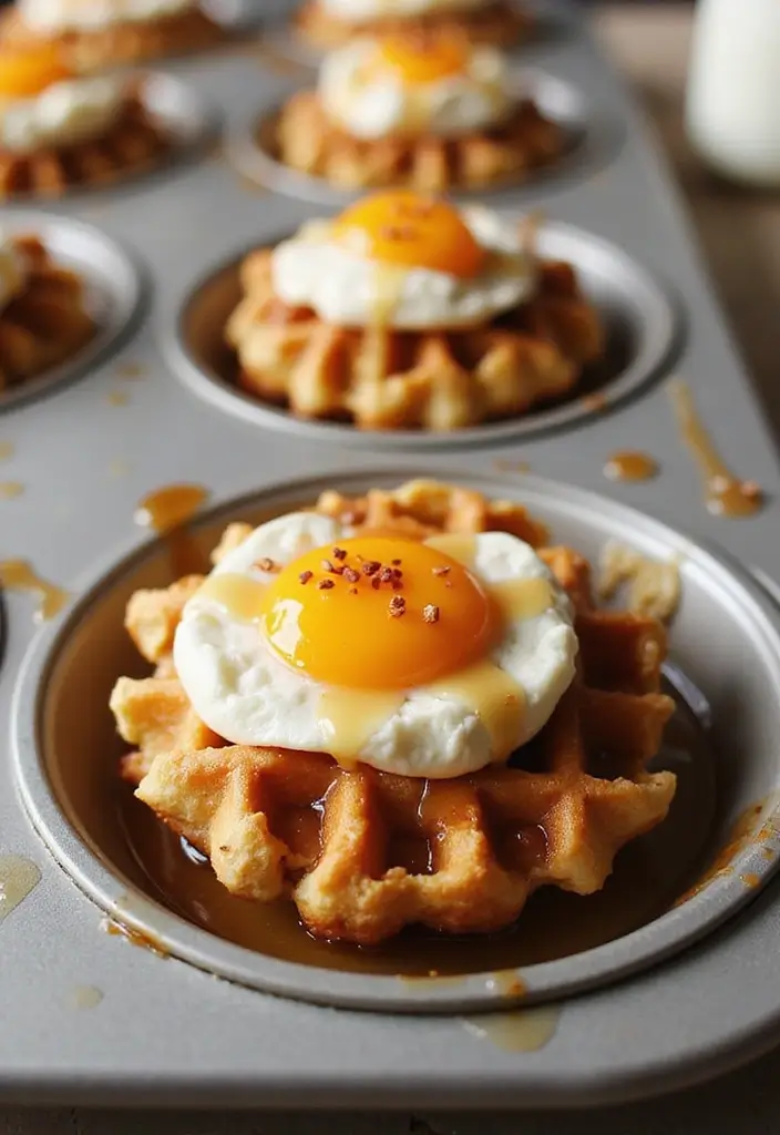 25 Mini Muffin Tin Appetizer Recipes for Parties and Holidays 36 25 Mini Muffin Tin Appetizer Recipes for Parties and Holidays - 6. Mini Chicken & Waffle Bites