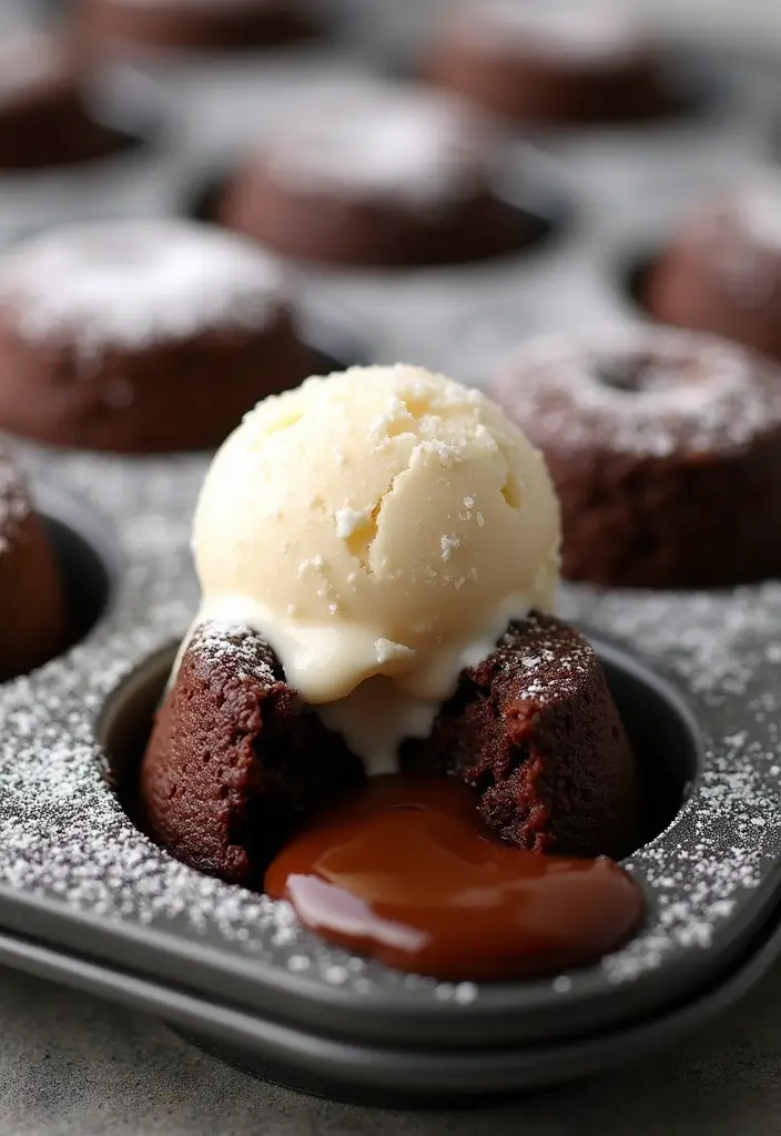 25 Muffin Pan Dessert Recipes That Wow Every Guest 1 25 Muffin Pan Dessert Recipes That Wow Every Guest - 1. Mini Chocolate Lava Cakes