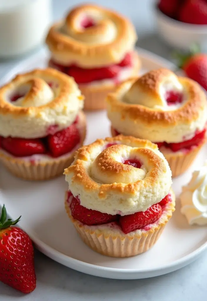 25 Muffin Pan Dessert Recipes That Wow Every Guest 6 25 Muffin Pan Dessert Recipes That Wow Every Guest - 2. Strawberry Shortcake Muffins