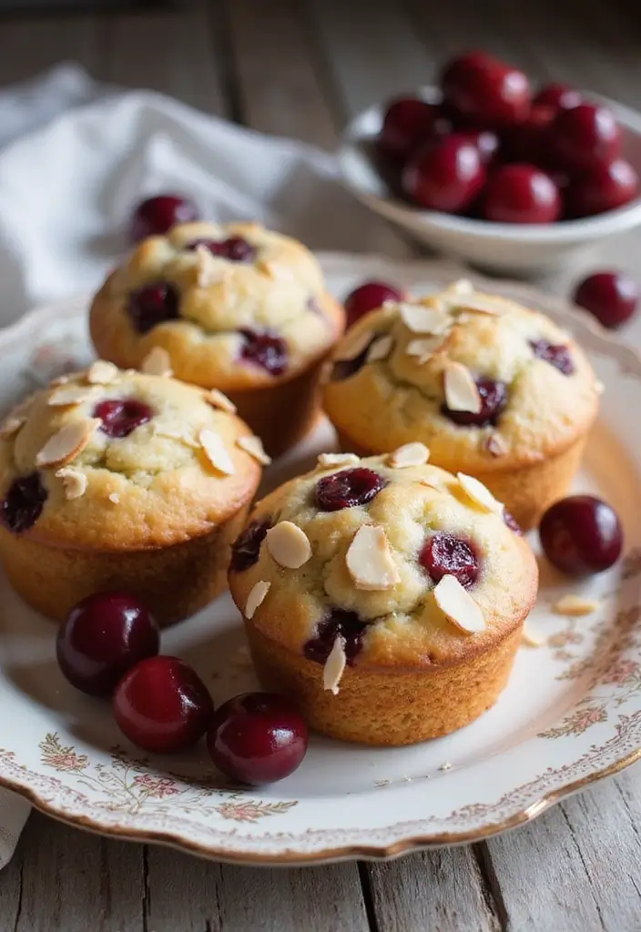 25 Muffin Pan Dessert Recipes That Wow Every Guest 139 25 Muffin Pan Dessert Recipes That Wow Every Guest - 23. Cherry Almond Muffins