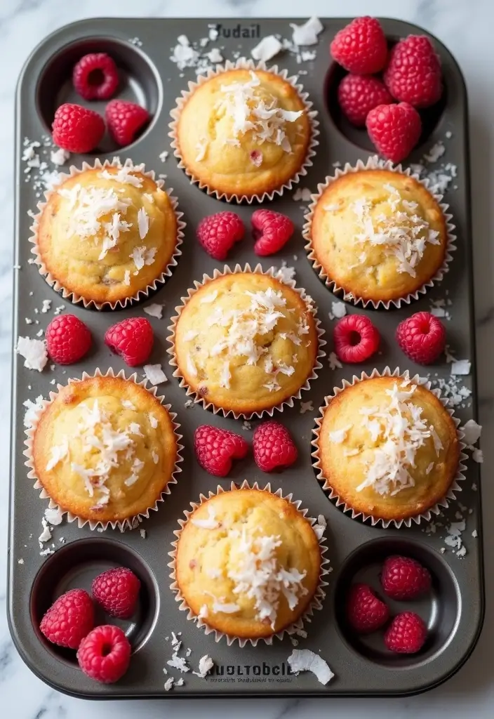 25 Pampered Chef Muffin Pan Recipes Every Baker Should Try 42 25 Pampered Chef Muffin Pan Recipes Every Baker Should Try - 8. Raspberry Coconut Muffins