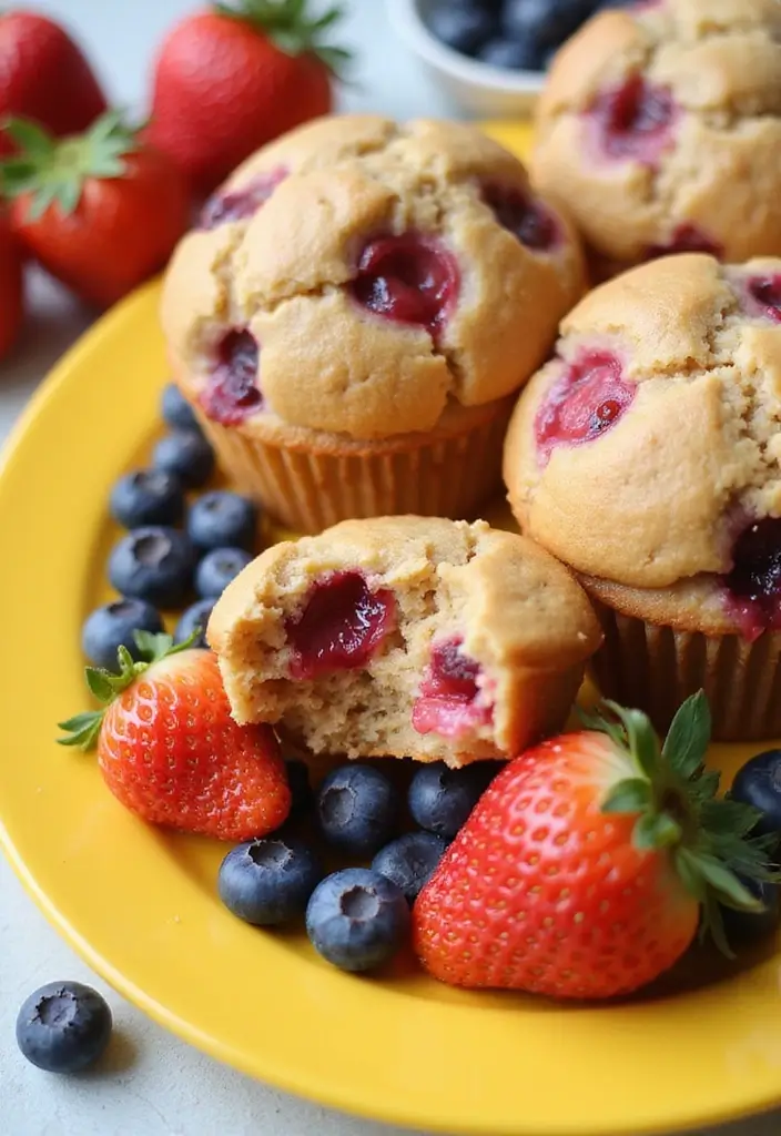25 Peanut Butter Muffin Recipes for Snack Time Bliss 86 25 Peanut Butter Muffin Recipes for Snack Time Bliss - 16. Peanut Butter Berry Muffins