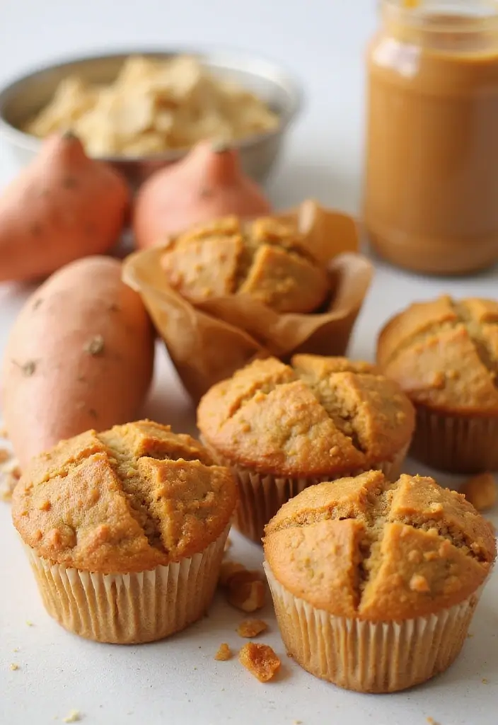 25 Peanut Butter Muffin Recipes for Snack Time Bliss 103 25 Peanut Butter Muffin Recipes for Snack Time Bliss - 19. Peanut Butter Sweet Potato Muffins