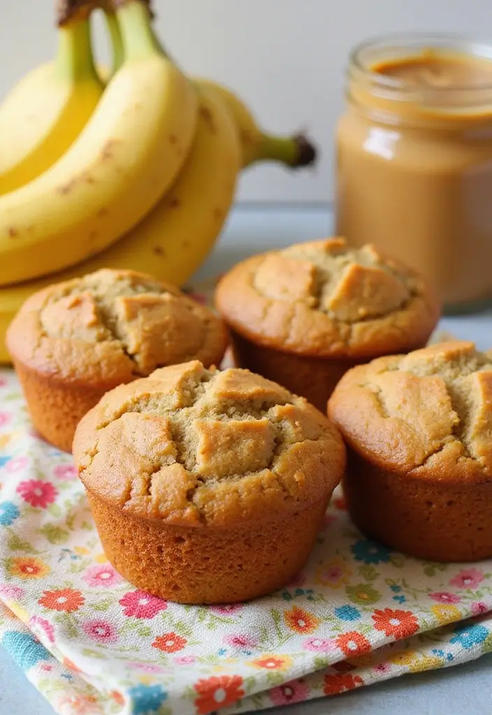 25 Peanut Butter Muffin Recipes for Snack Time Bliss 6 25 Peanut Butter Muffin Recipes for Snack Time Bliss - 2. Peanut Butter Banana Muffins
