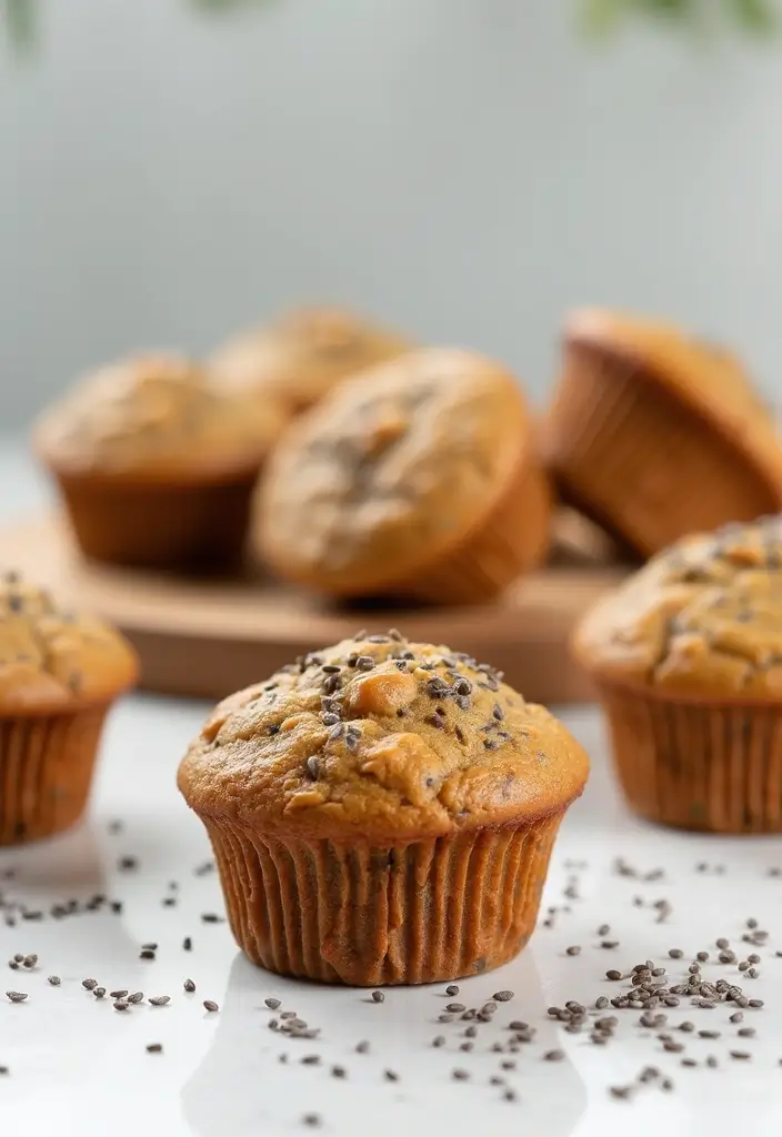 25 Peanut Butter Muffin Recipes for Snack Time Bliss 106 25 Peanut Butter Muffin Recipes for Snack Time Bliss - 20. Peanut Butter Chia Seed Muffins
