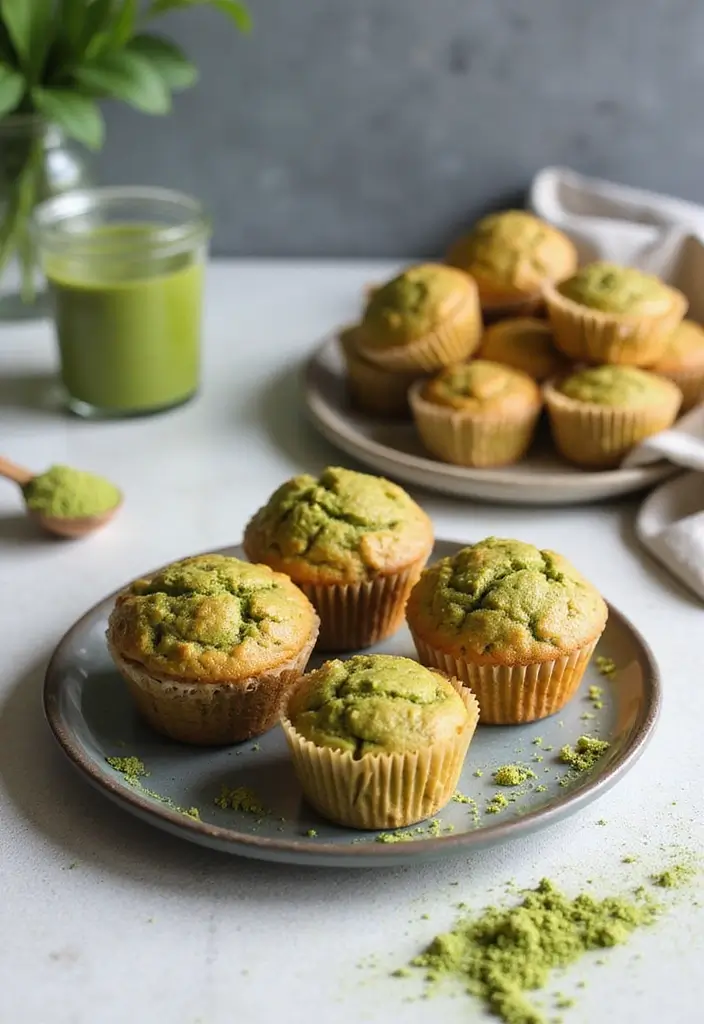 25 Peanut Butter Muffin Recipes for Snack Time Bliss 111 25 Peanut Butter Muffin Recipes for Snack Time Bliss - 21. Peanut Butter Matcha Muffins