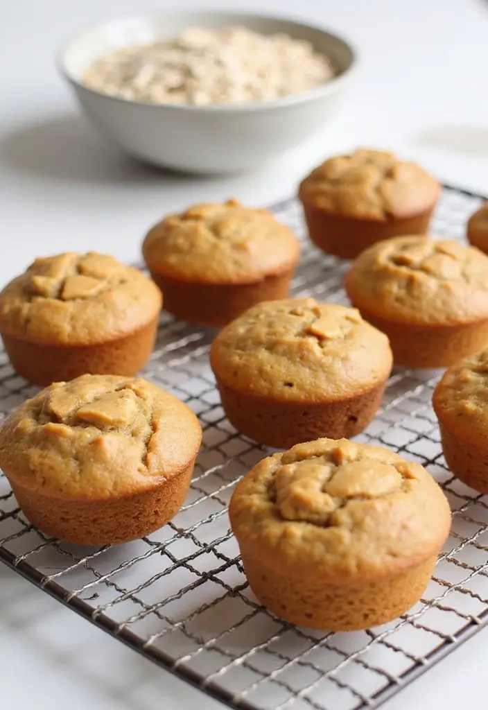 25 Peanut Butter Muffin Recipes for Snack Time Bliss 16 25 Peanut Butter Muffin Recipes for Snack Time Bliss - 4. Peanut Butter Oat Muffins
