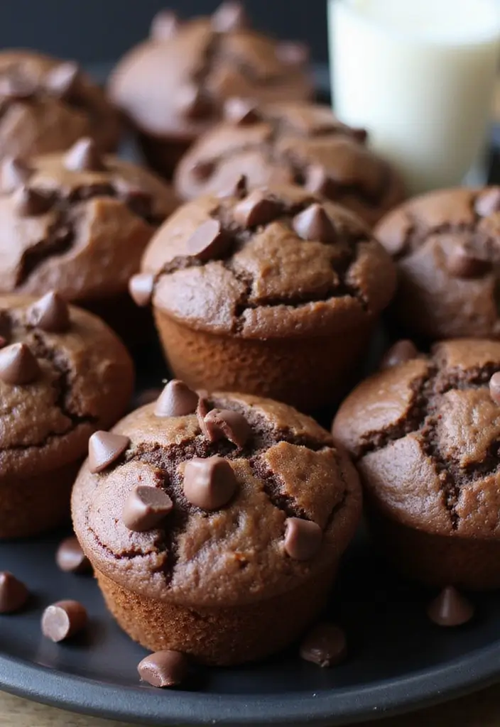 25 Peanut Butter Muffin Recipes for Snack Time Bliss 36 25 Peanut Butter Muffin Recipes for Snack Time Bliss - 8. Double Chocolate Peanut Butter Muffins