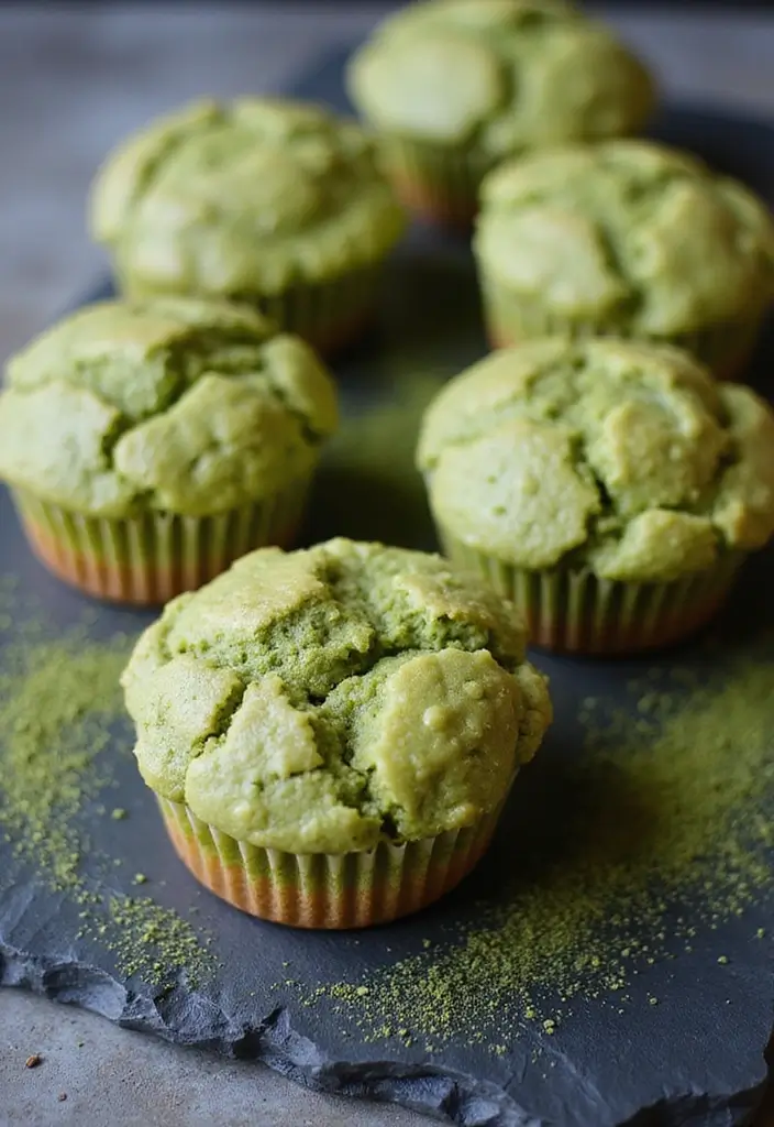 27 Cottage Cheese Muffin Recipes High in Protein - 10. Matcha Green Tea Cottage Cheese Muffins