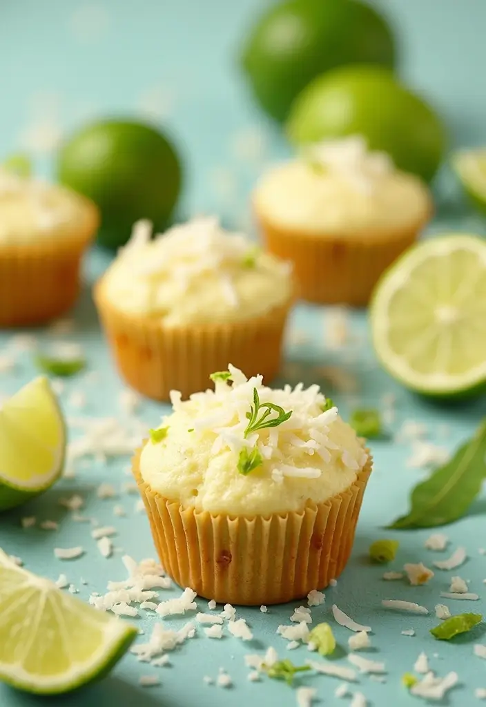 27 Cottage Cheese Muffin Recipes High in Protein - 12. Coconut Lime Cottage Cheese Muffins