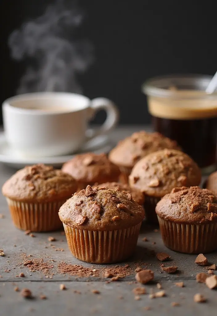 27 Cottage Cheese Muffin Recipes High in Protein - 15. Mocha Cottage Cheese Muffins