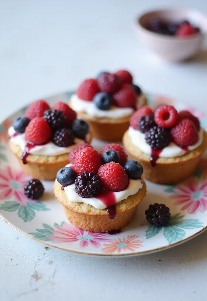 27 Cottage Cheese Muffin Recipes High in Protein - 16. Greek Yogurt and Berry Cottage Cheese Muffins