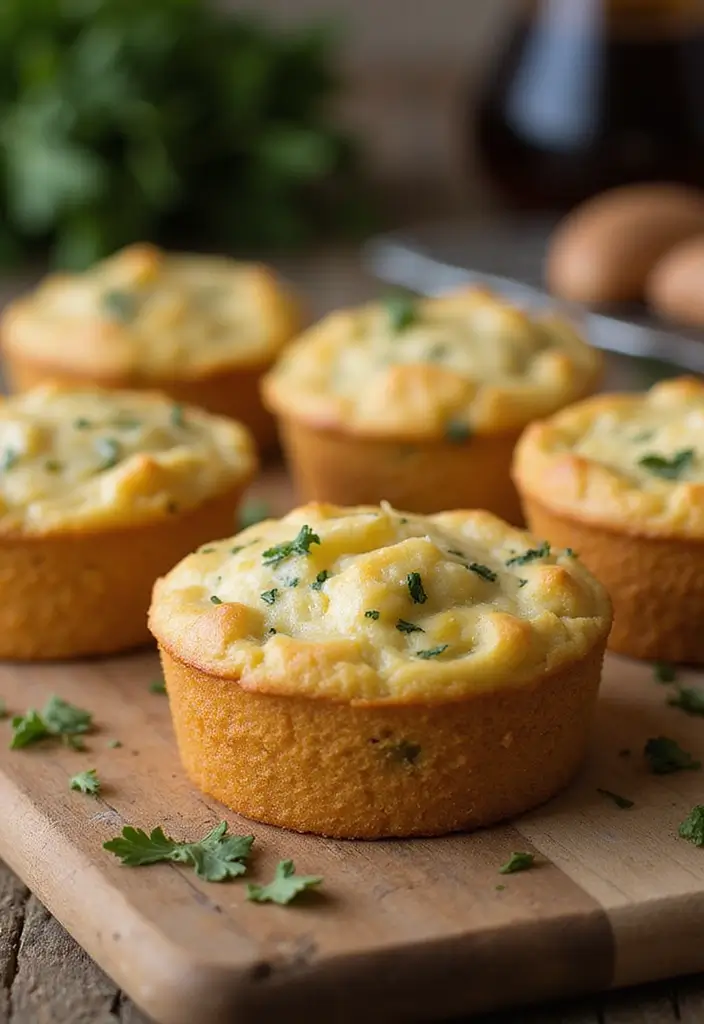 27 Cottage Cheese Muffin Recipes High in Protein - 18. Cheesy Herb Cottage Cheese Muffins