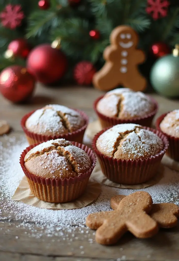27 Cottage Cheese Muffin Recipes High in Protein - 22. Gingerbread Cottage Cheese Muffins
