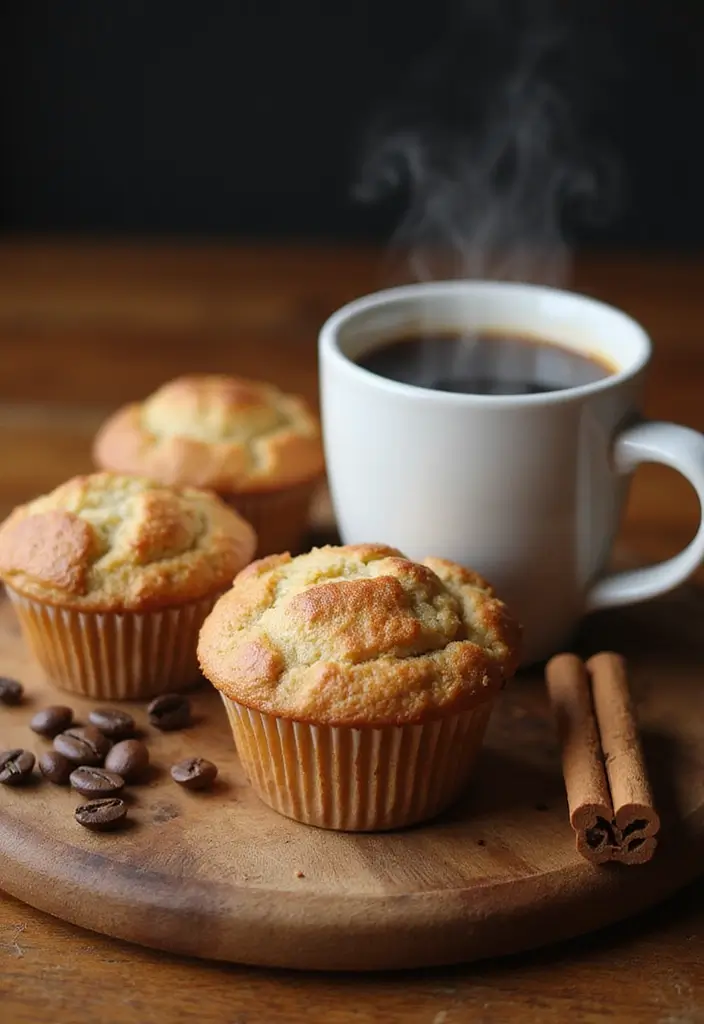 27 Cottage Cheese Muffin Recipes High in Protein - 25. Coffee Cinnamon Cottage Cheese Muffins