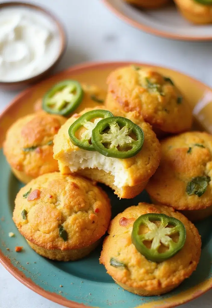 27 Cottage Cheese Muffin Recipes High in Protein - 26. Spicy Jalapeno Cottage Cheese Muffins