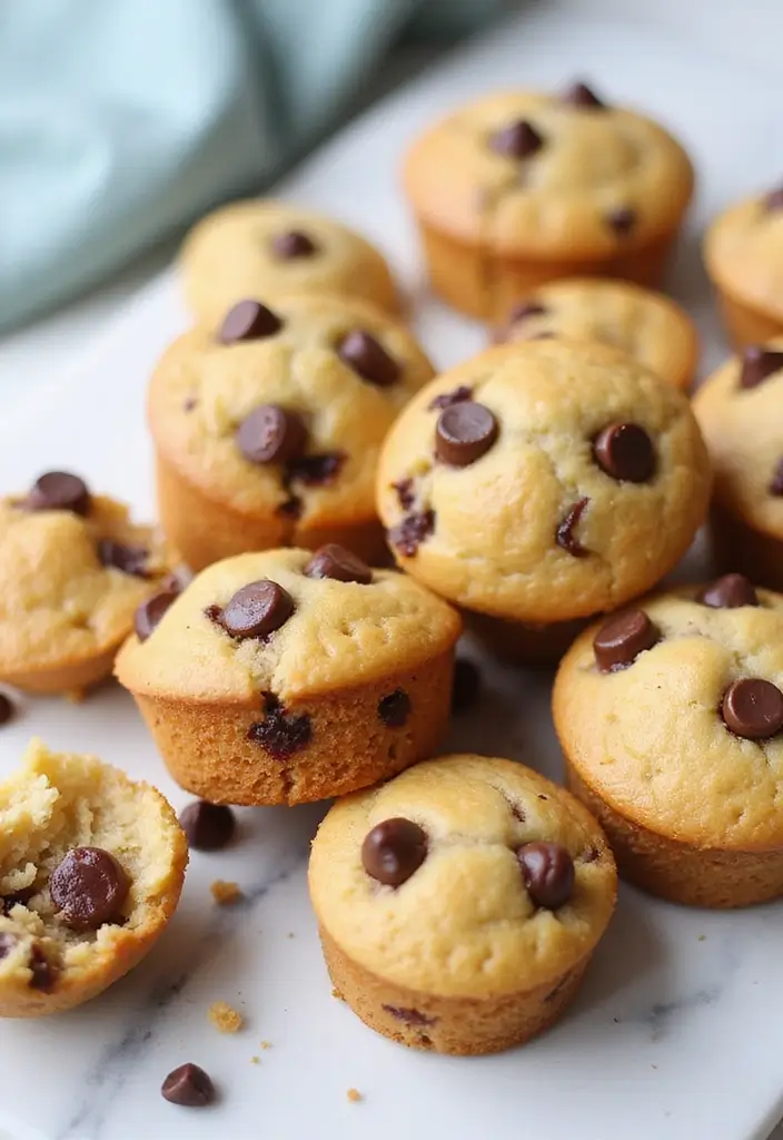 27 Cottage Cheese Muffin Recipes High in Protein - 4. Chocolate Chip Cottage Cheese Muffins