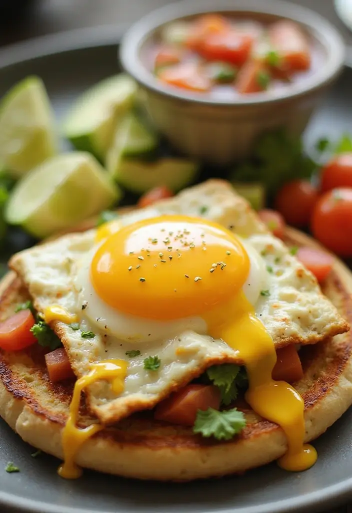 27 Egg and English Muffin Recipes for Quick Breakfasts 72 27 Egg and English Muffin Recipes for Quick Breakfasts - 12. Egg and Cheese English Muffin Tostadas