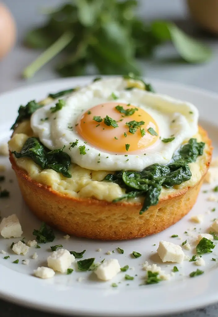 27 Egg and English Muffin Recipes for Quick Breakfasts 79 27 Egg and English Muffin Recipes for Quick Breakfasts - 13. Egg White and Spinach Breakfast Muffin