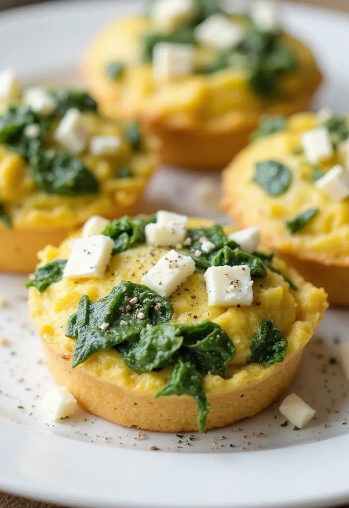 27 Egg and English Muffin Recipes for Quick Breakfasts 15 27 Egg and English Muffin Recipes for Quick Breakfasts - 3. Spinach and Feta Egg Muffin